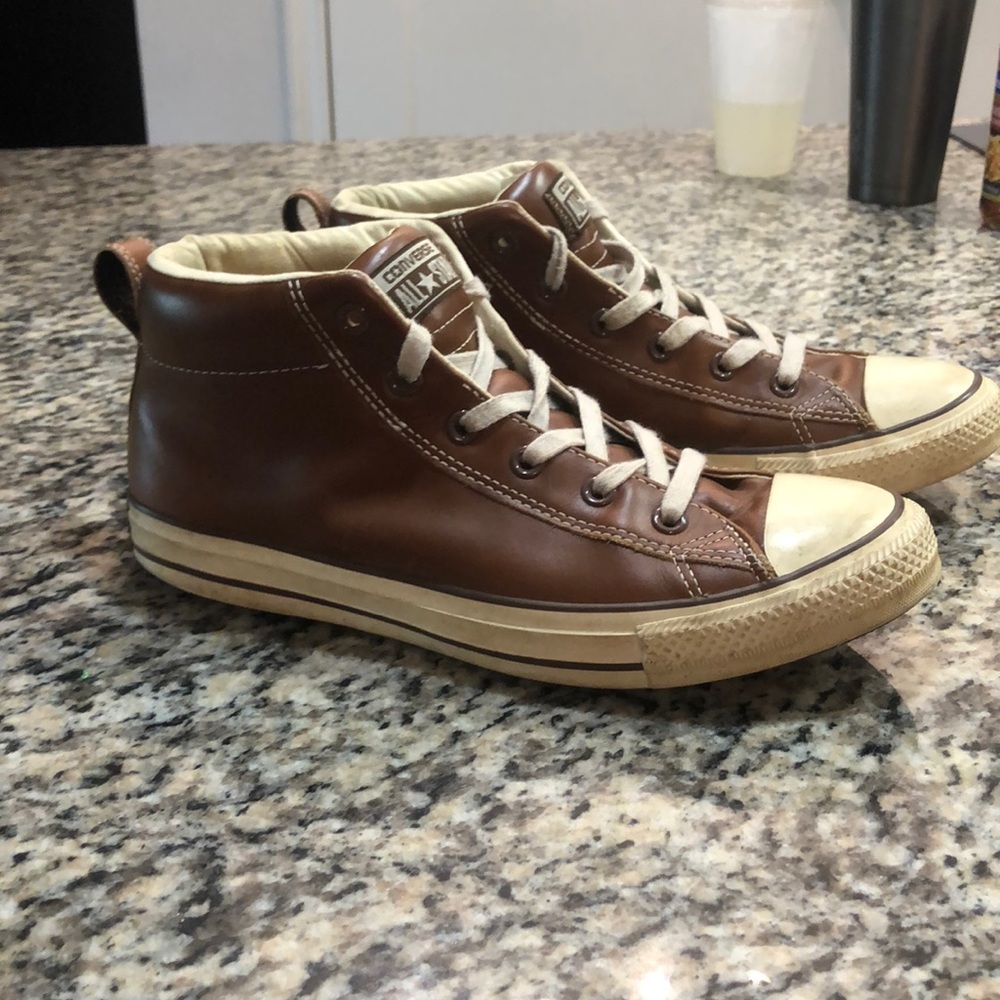 Leather HighTop Converse